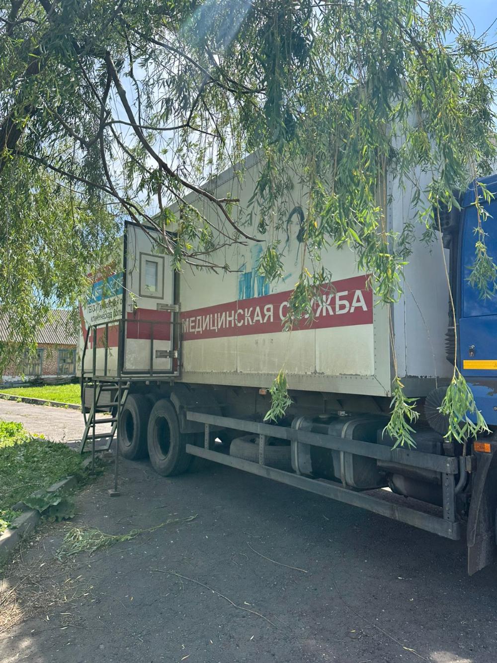 Визит социального автопоезда "Забота".